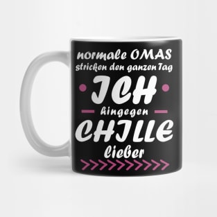 Chillen Oma Cool Rente Pension Muttertag Geschenk Mug